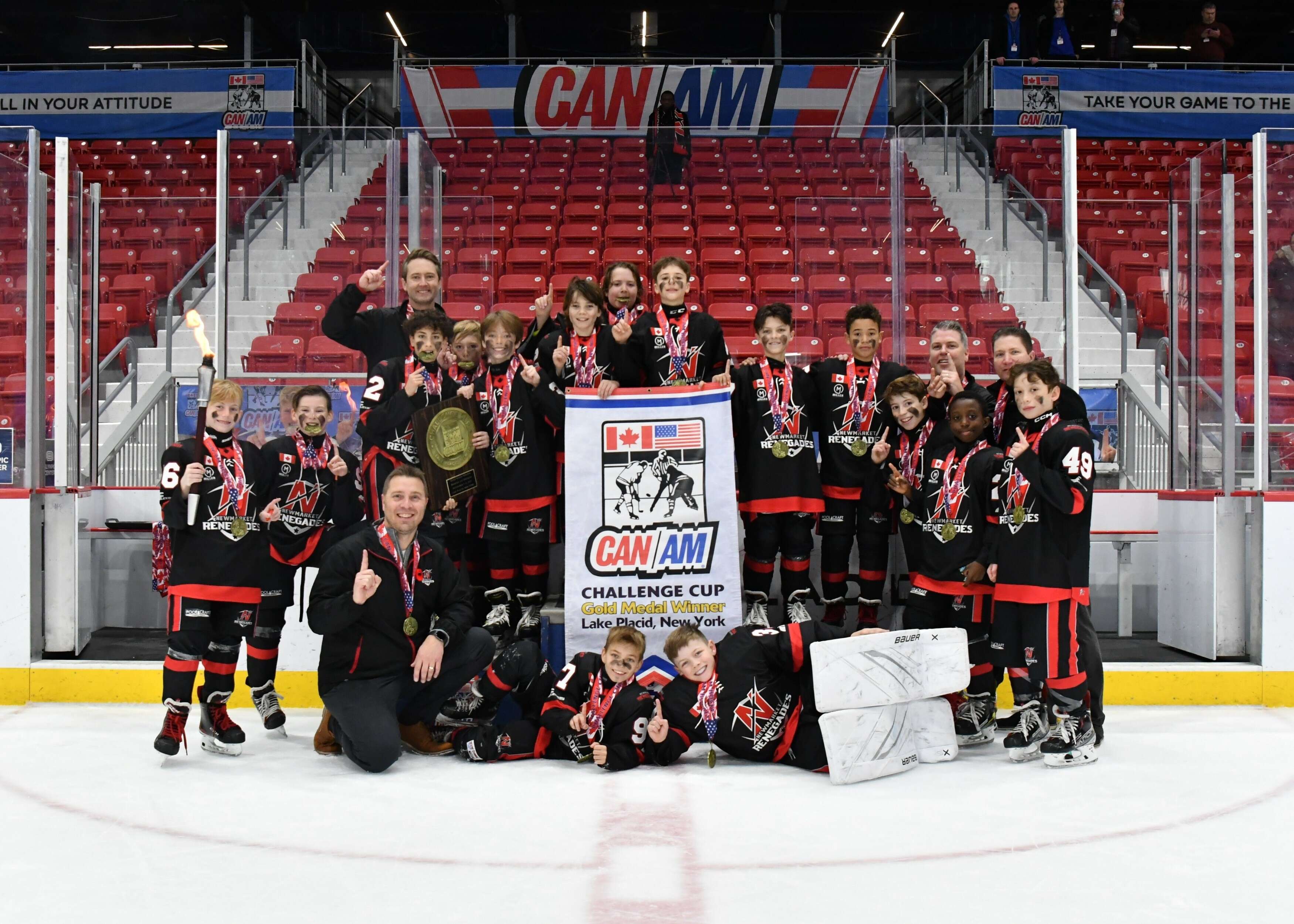 News > U12AA RENEGADES LAKE PLACID CAN/AM CHALLENGE CUP CHAMPIONS