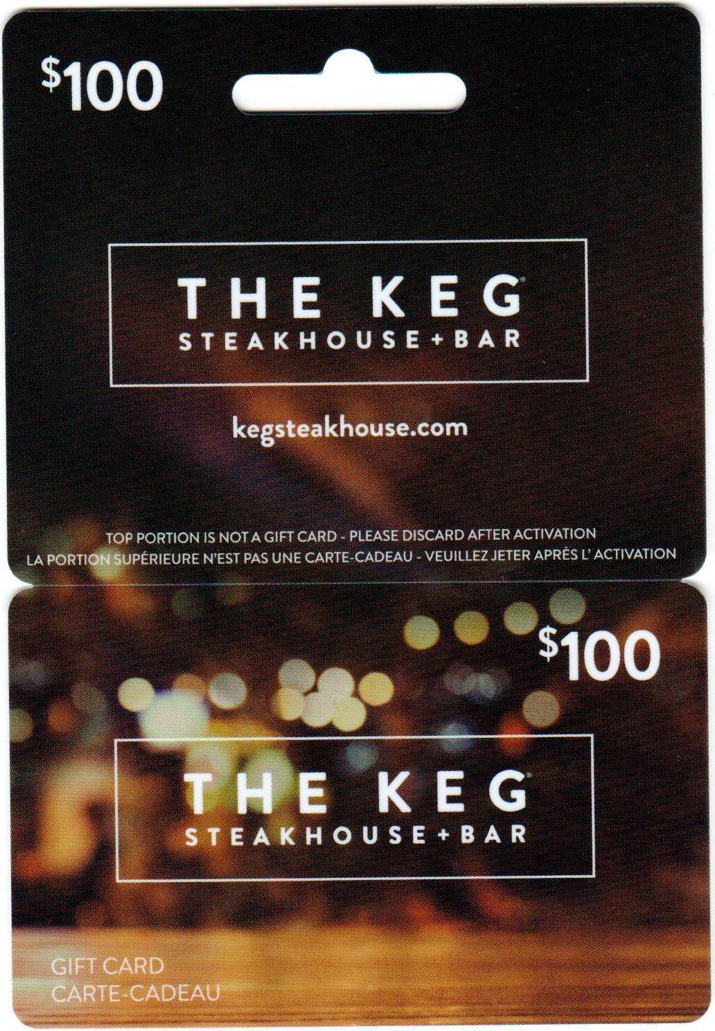 Keg Gift Certificate - $100